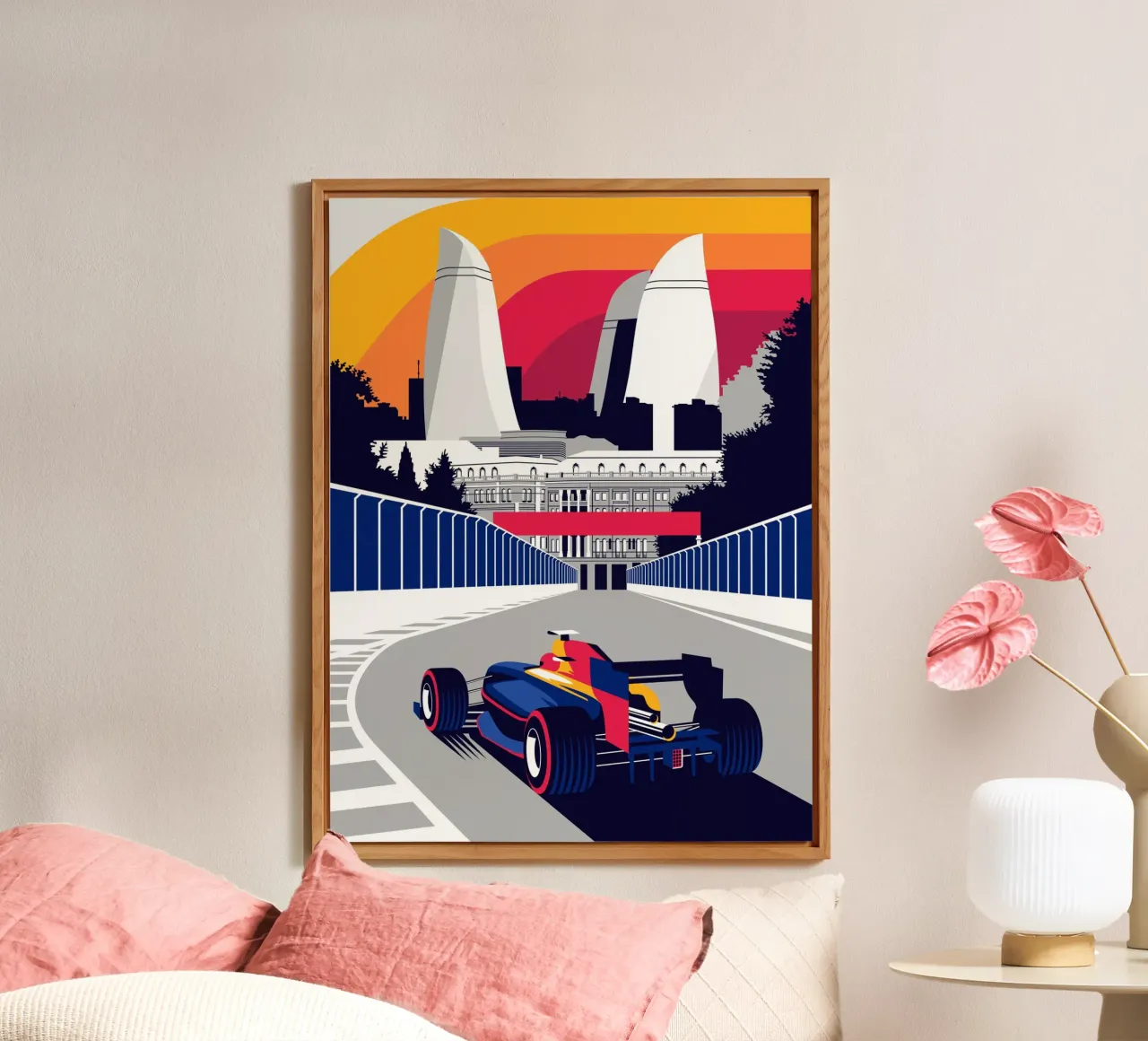 Race Car Baku alu-dibond by Mariel Toigo