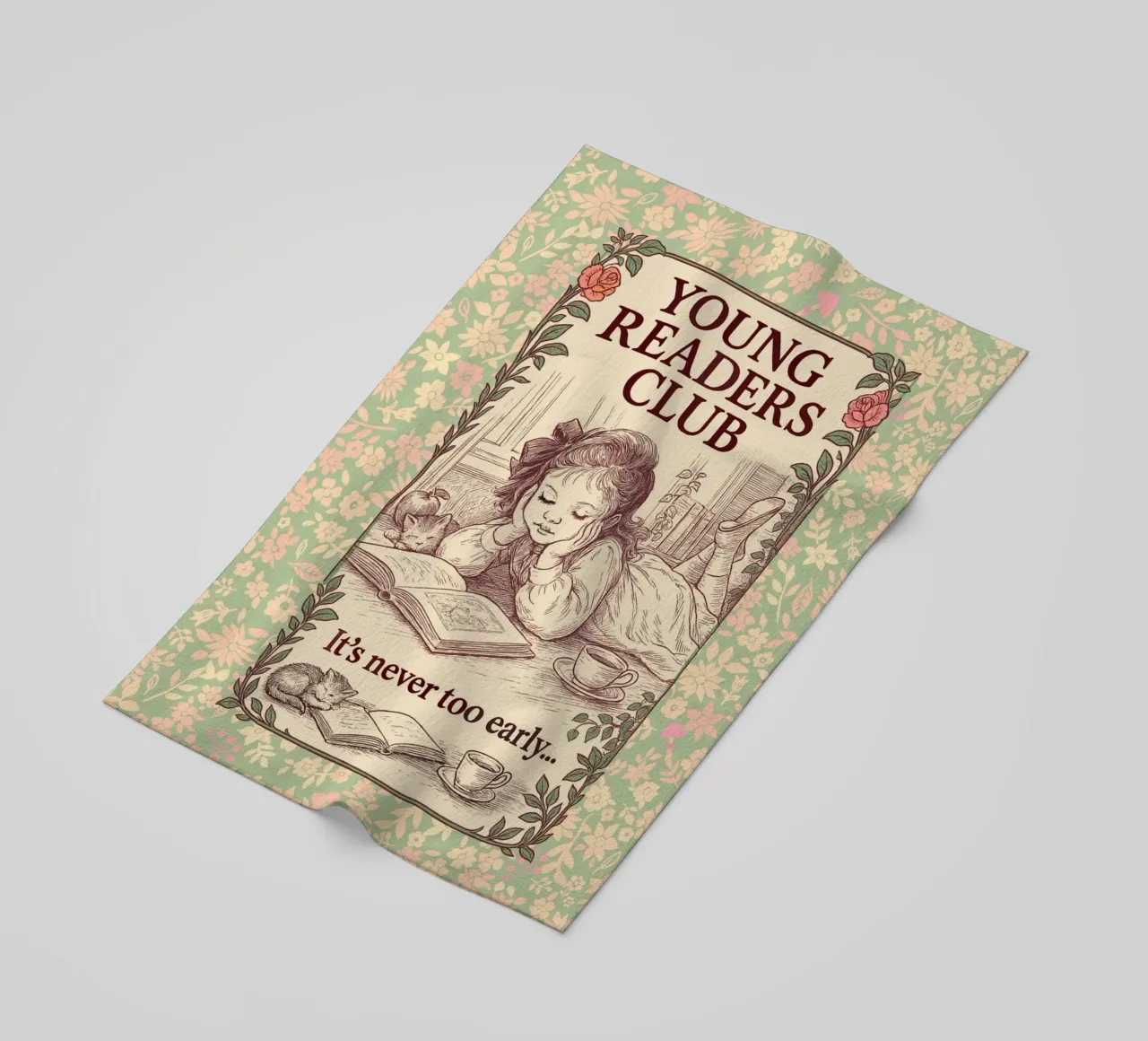 Young Readers Club beach towel by Taika Tori Art