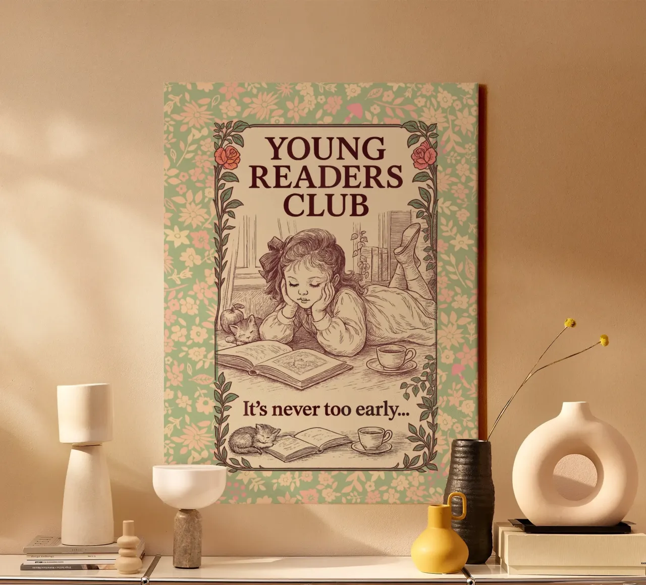 Club für junge Leser Leinwand von Taika Tori Art