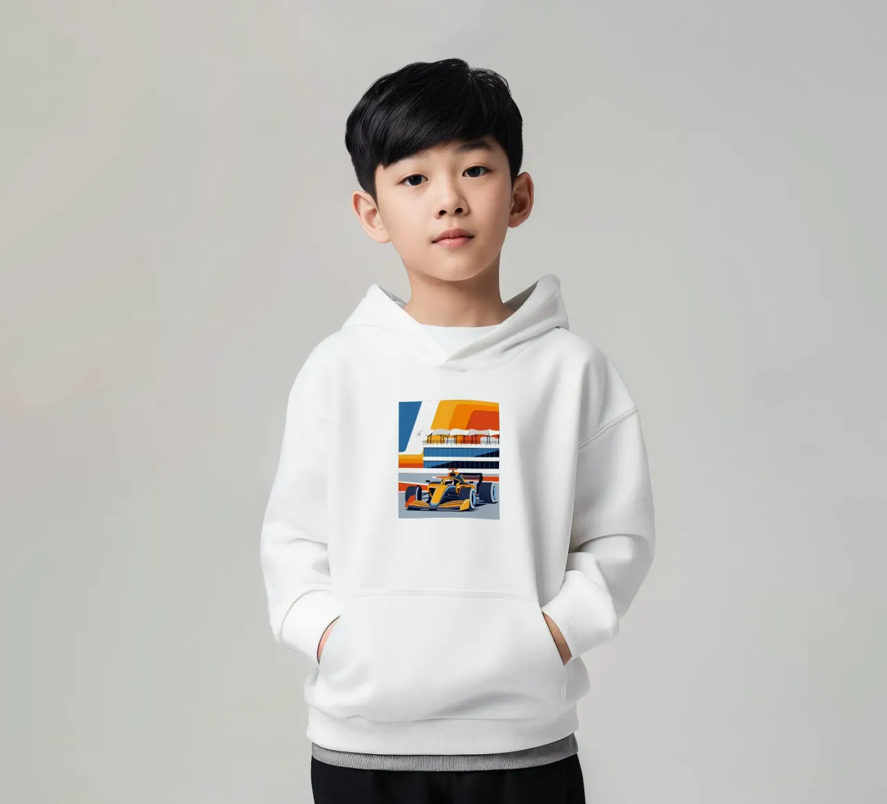 British Formula Racing kids hoodie by Mariel Toigo