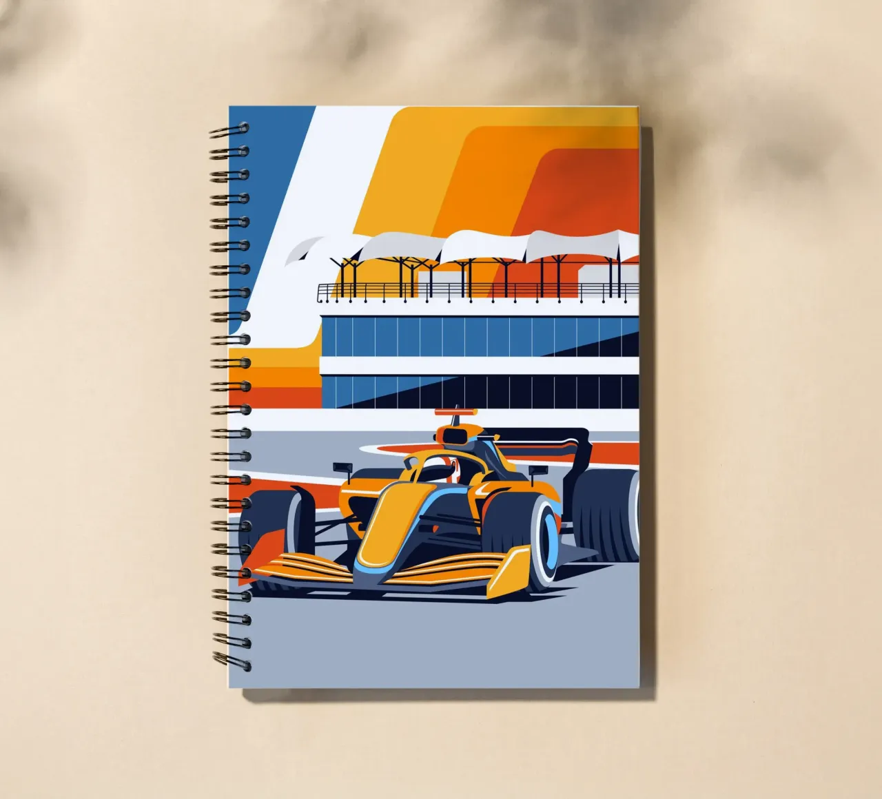 British Formula Racing spiral notebook by Mariel Toigo