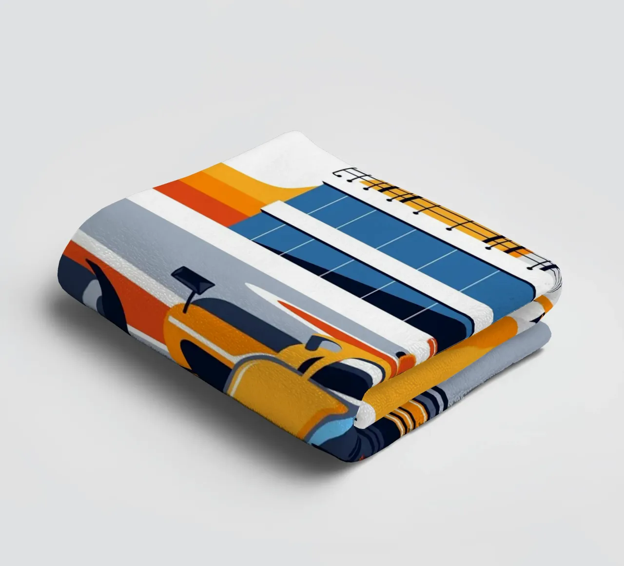 British Formula Racing towel by Mariel Toigo