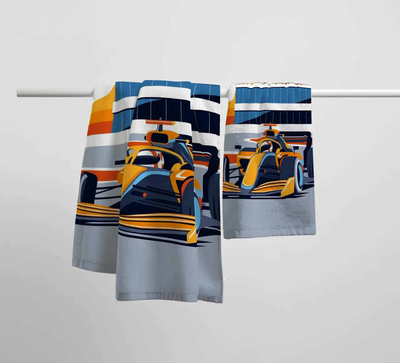British Formula Racing towel by Mariel Toigo