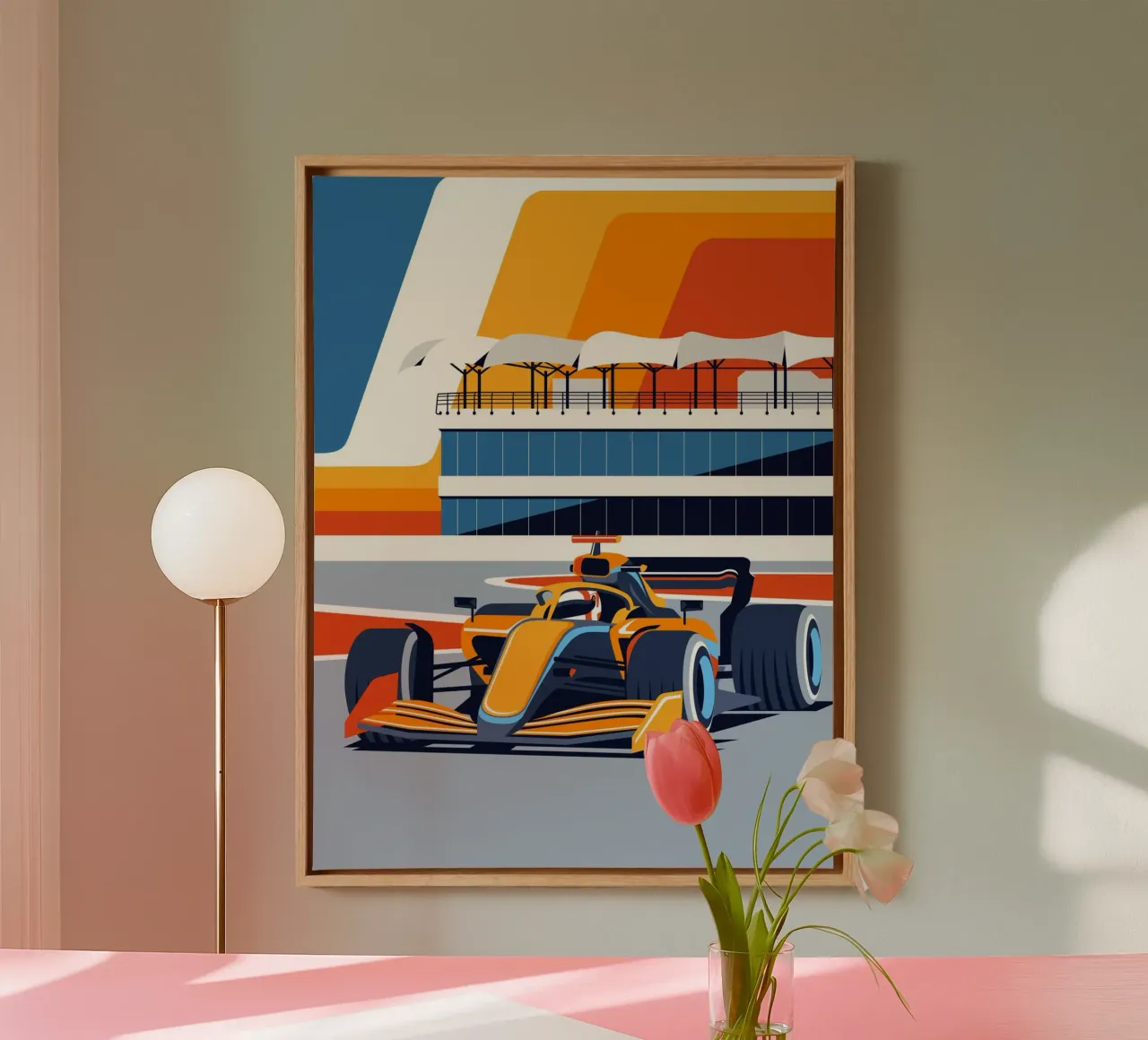 British Formula Racing canvas by Mariel Toigo