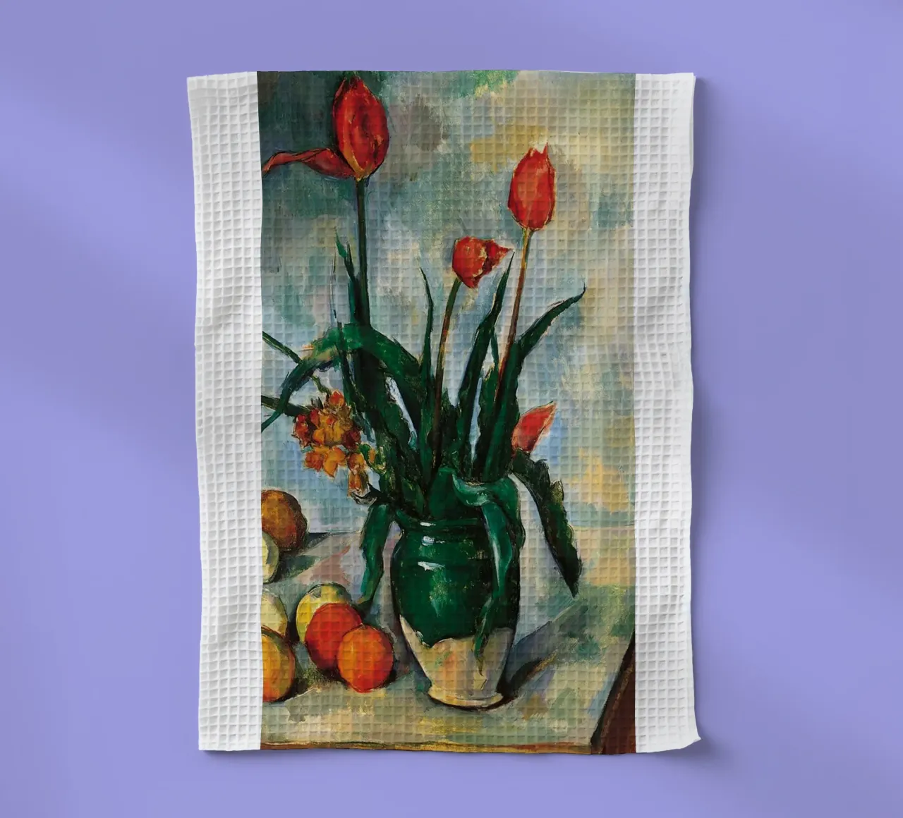 Paul Cezanne FLower tea towel by WESHH STORE