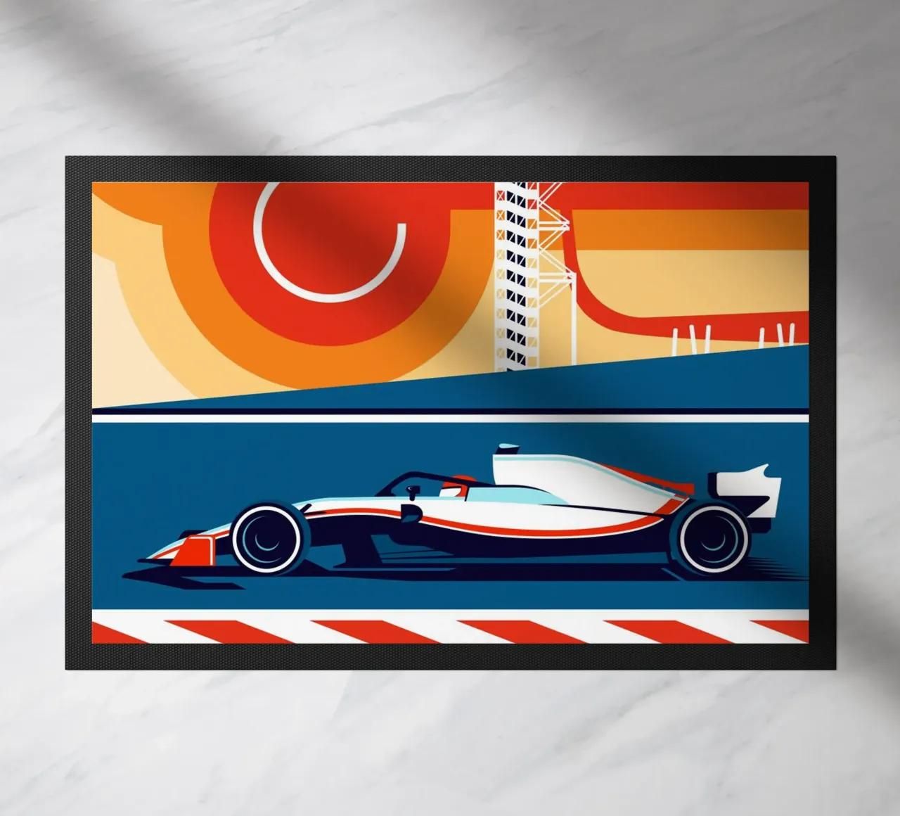 Auto da corsa di Formula Austin zerbino da Mariel Toigo