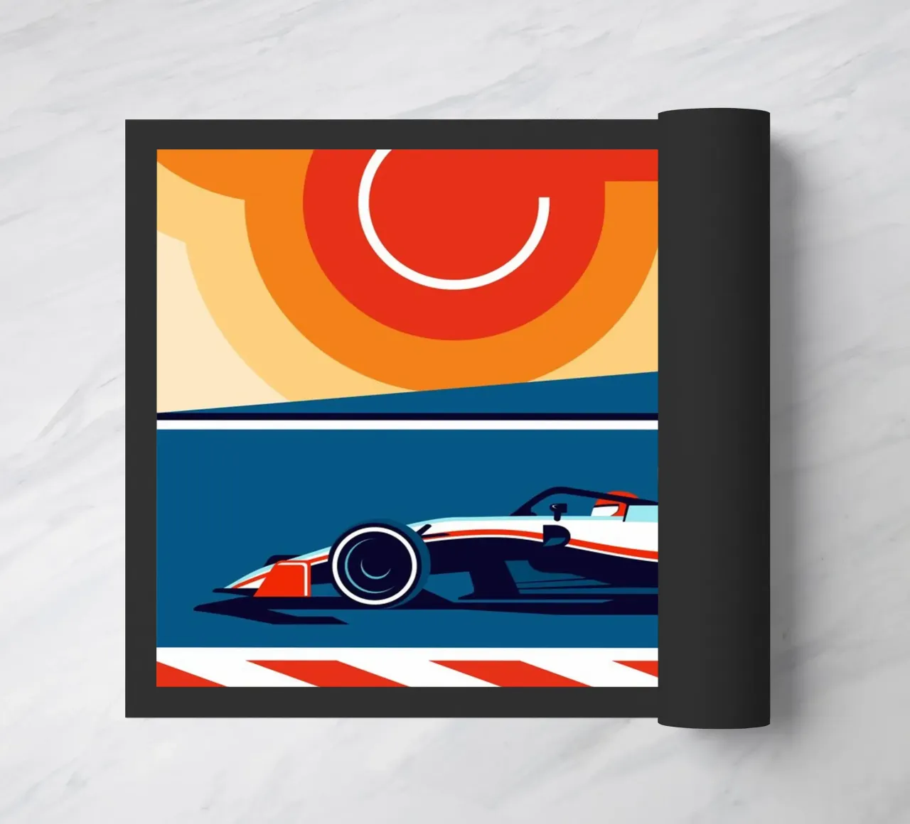 Auto da corsa di Formula Austin zerbino da Mariel Toigo