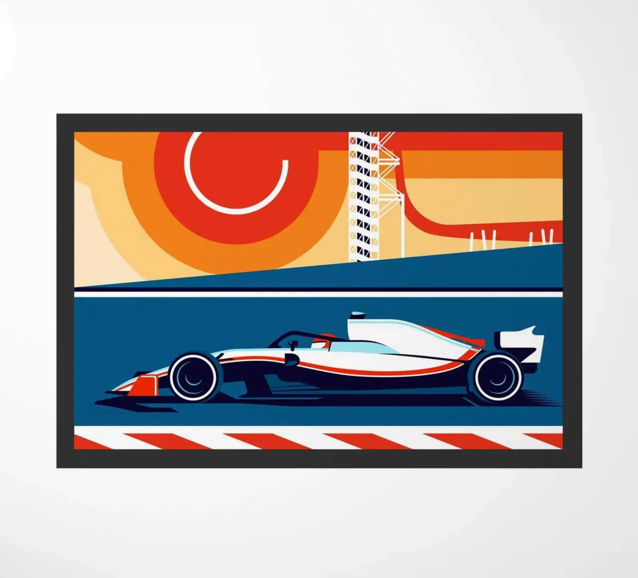 Auto da corsa di Formula Austin zerbino da Mariel Toigo