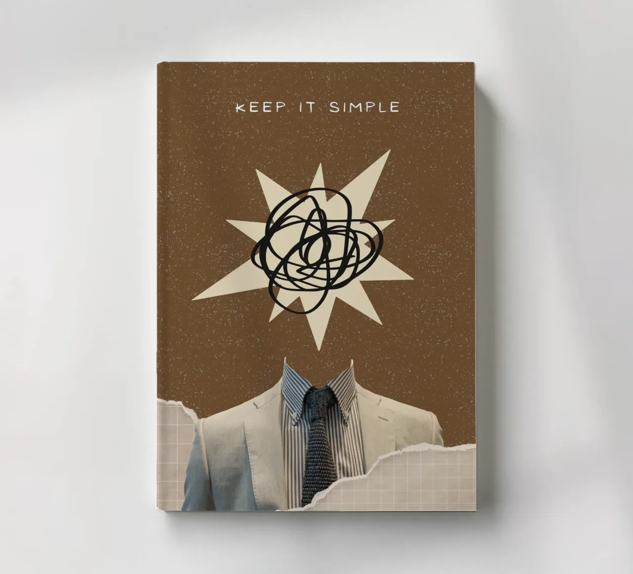 Keep It Simple - Abstract Mind Dapper Suit Print notebook by NorwesClub