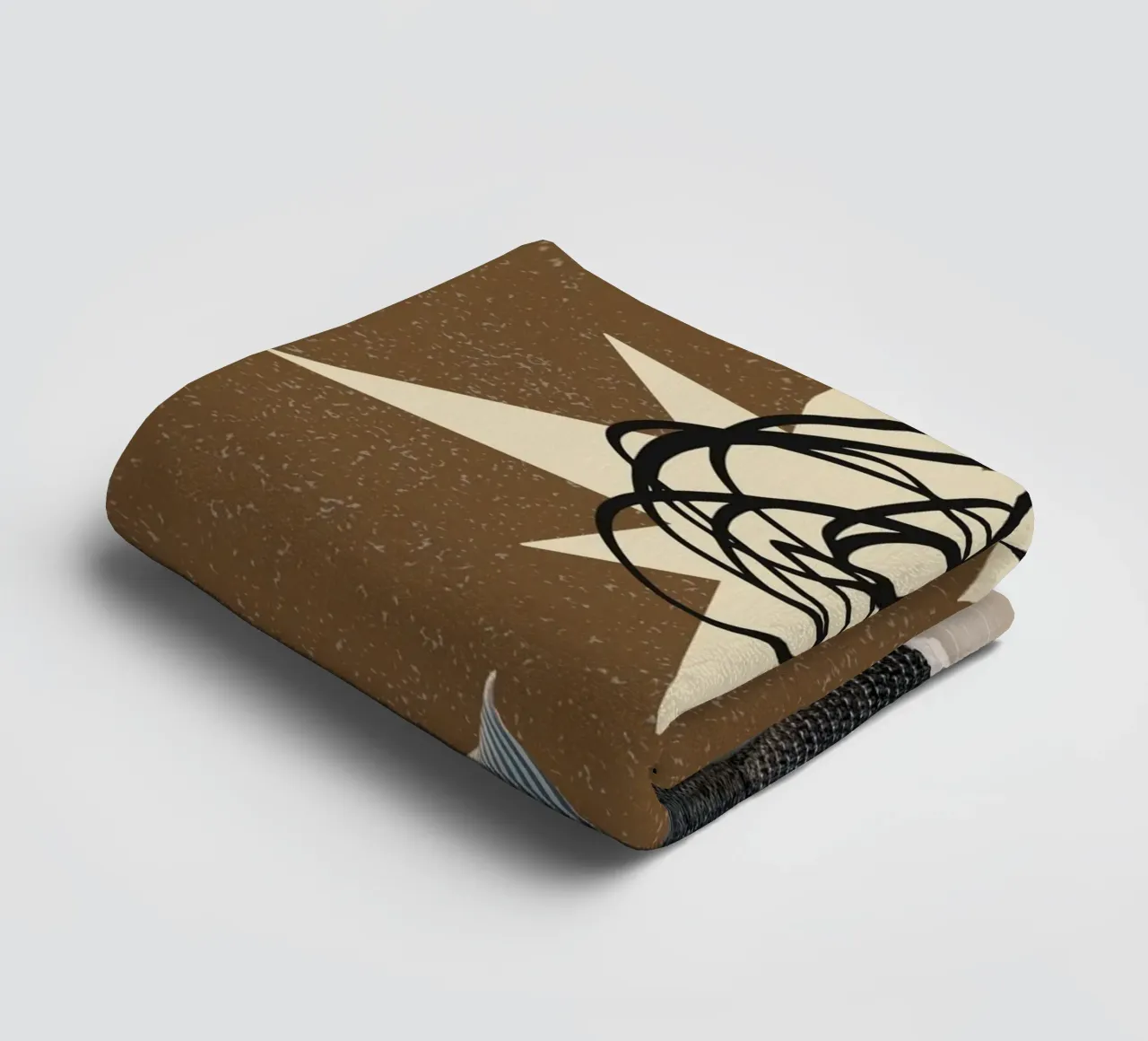 Keep It Simple - Abstrakter Geist Dapper Suit Print Handtuch von NorwesClub