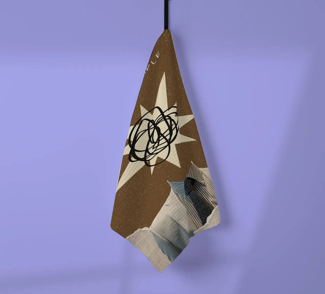 Keep It Simple - Abstract Mind Dapper Suit Print (en anglais) torchon de NorwesClub