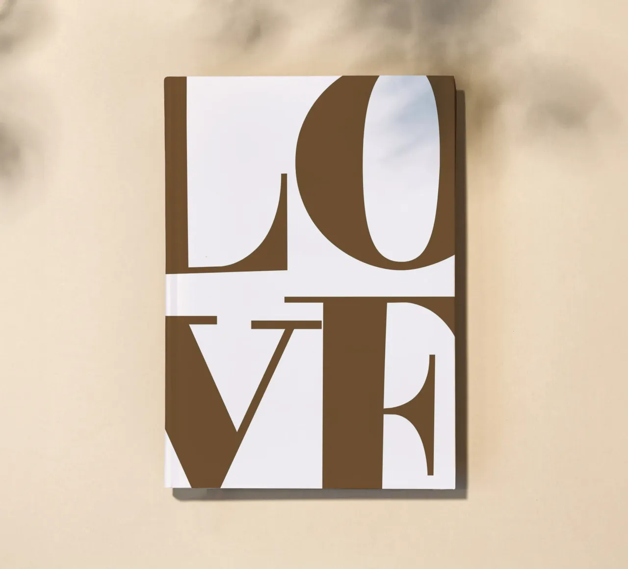 Modern LOVE Typography - Minimalist Aesthetic Print notebook by NorwesClub