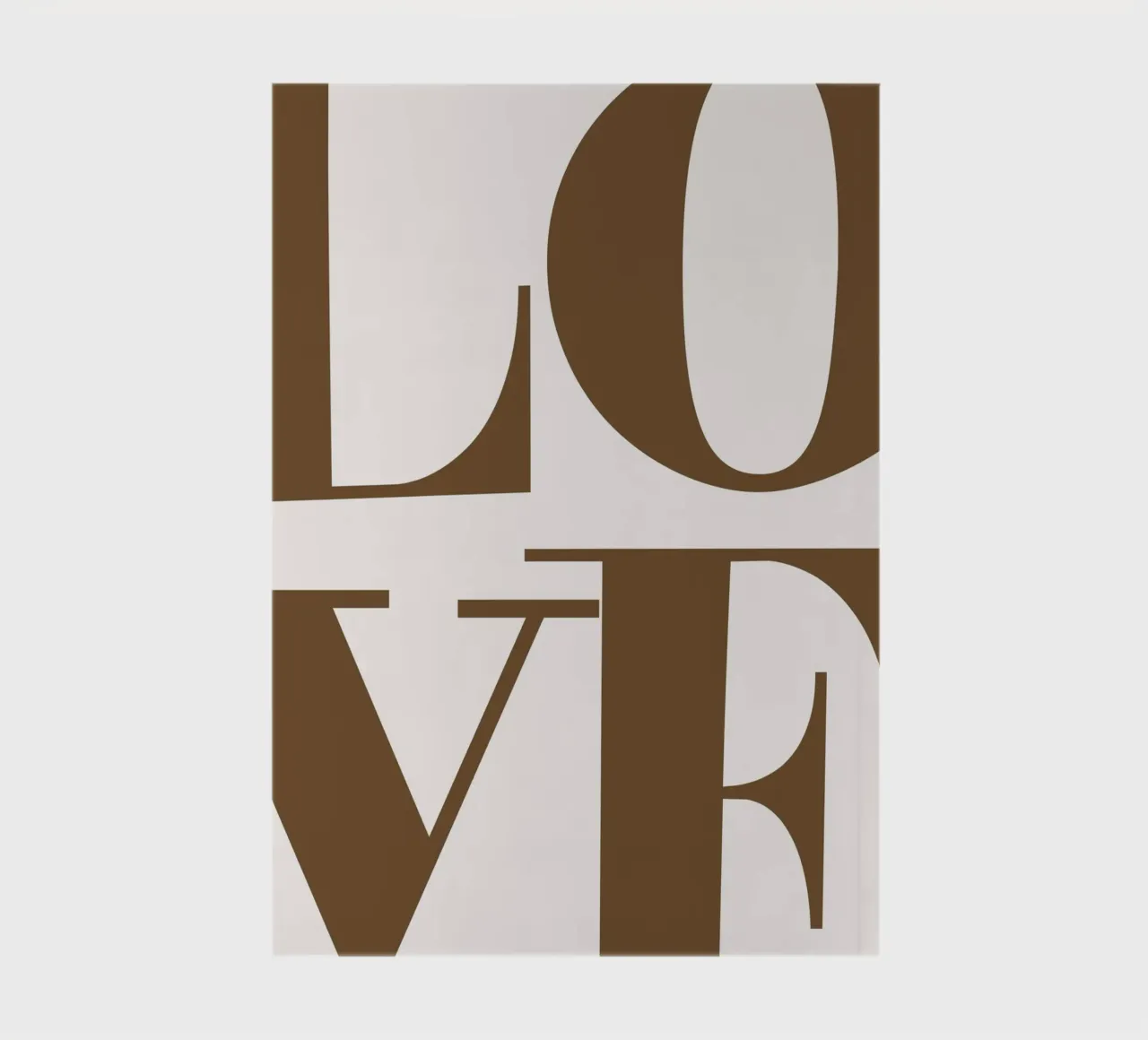 Modern LOVE Typography - Minimalist Aesthetic Print notebook by NorwesClub
