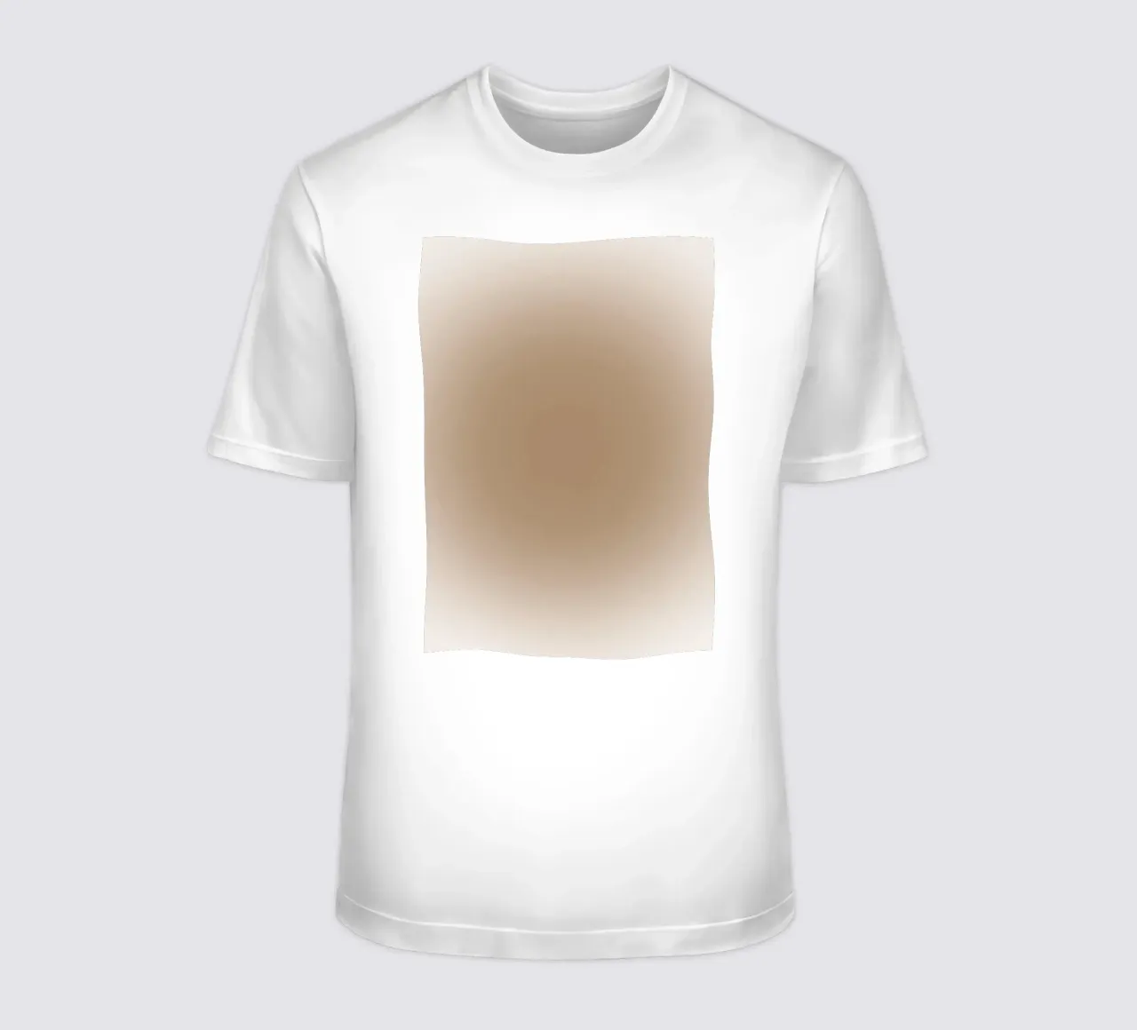 Aardetinten met kleurverloop - Serene minimalistische abstracte print t-shirt van NorwesClub