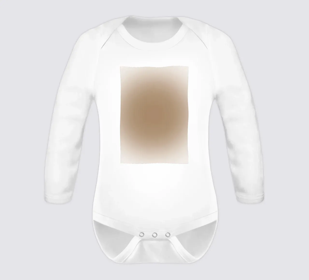 Erdfarbener Farbverlauf - Gelassener minimalistischer abstrakter Druck Langarm Babybody von NorwesClub