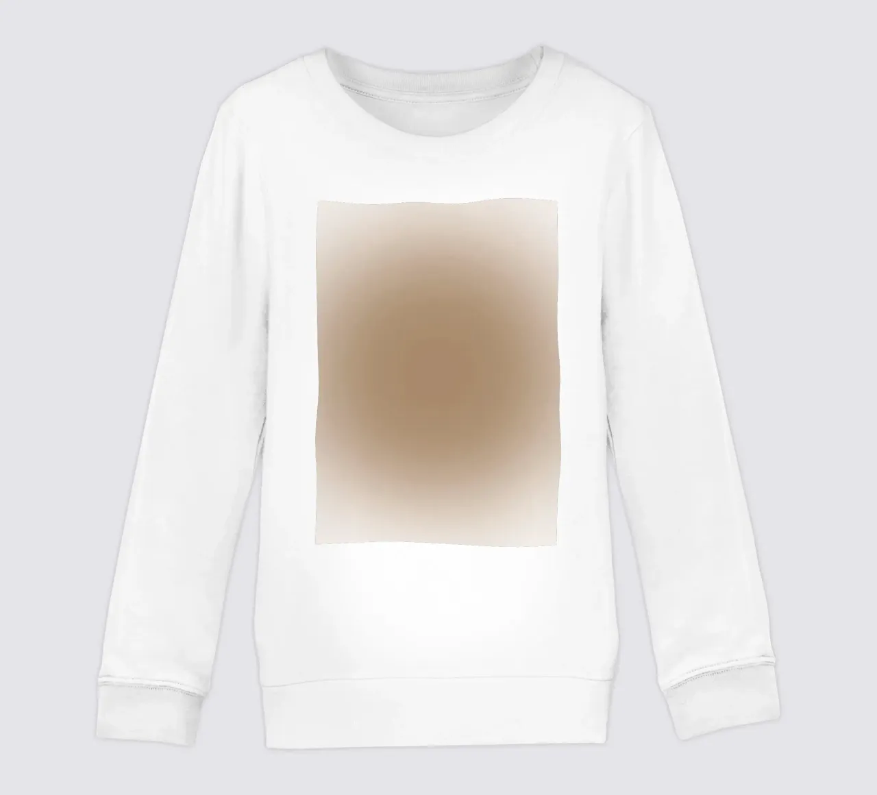 Aardetinten met kleurverloop - Serene minimalistische abstracte print kinder sweatshirt van NorwesClub