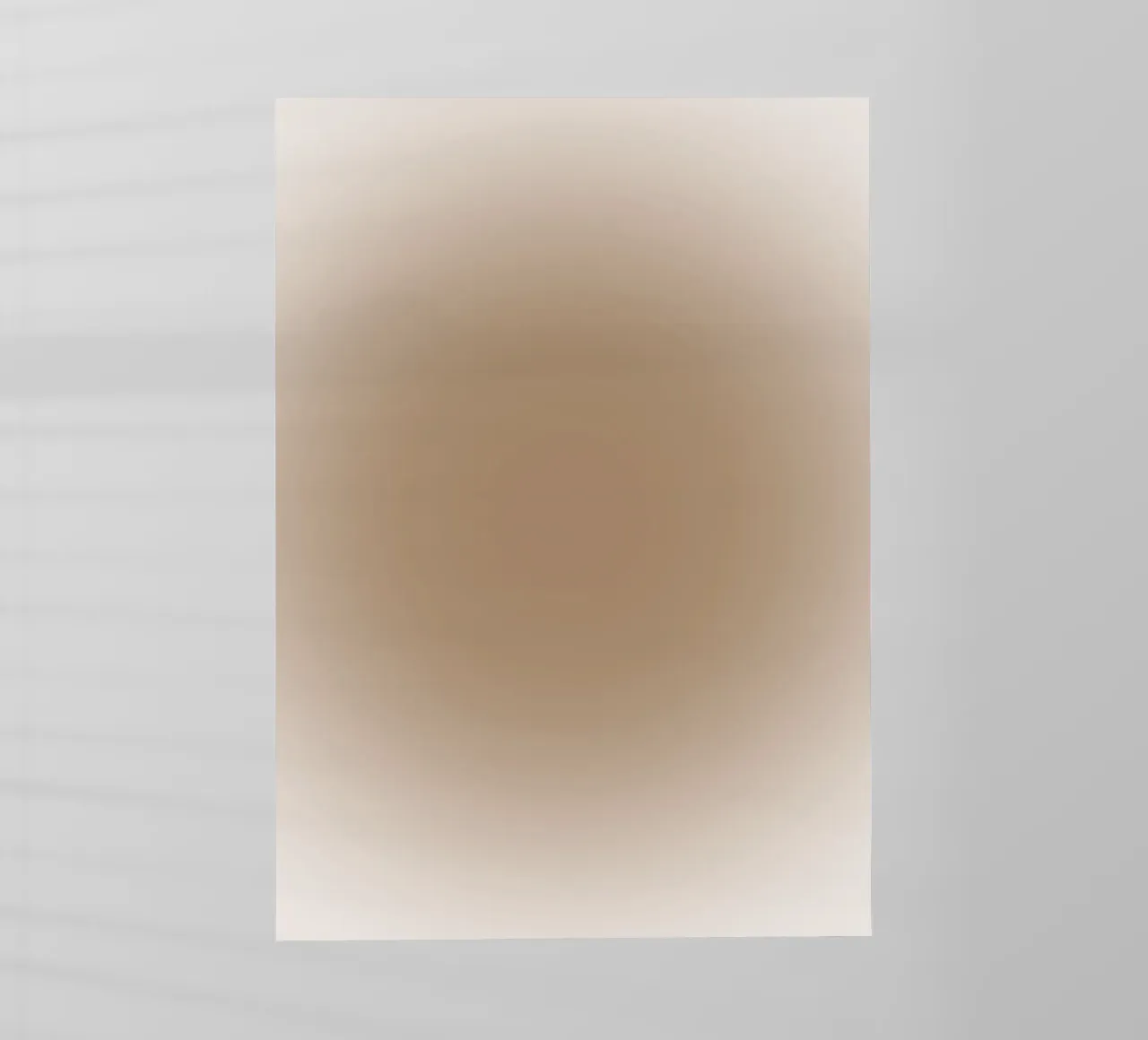 Aardetinten met kleurverloop - Serene minimalistische abstracte print backlit folie van NorwesClub
