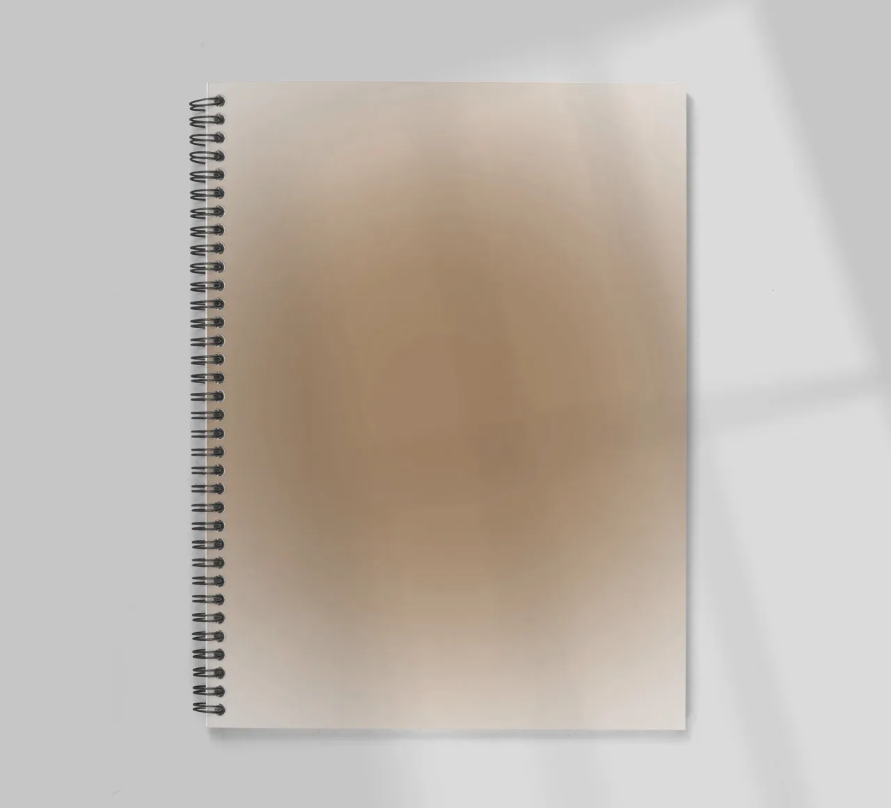 Earthy Tone Gradient - Serene Minimalist Abstract Print spiral notebook by NorwesClub