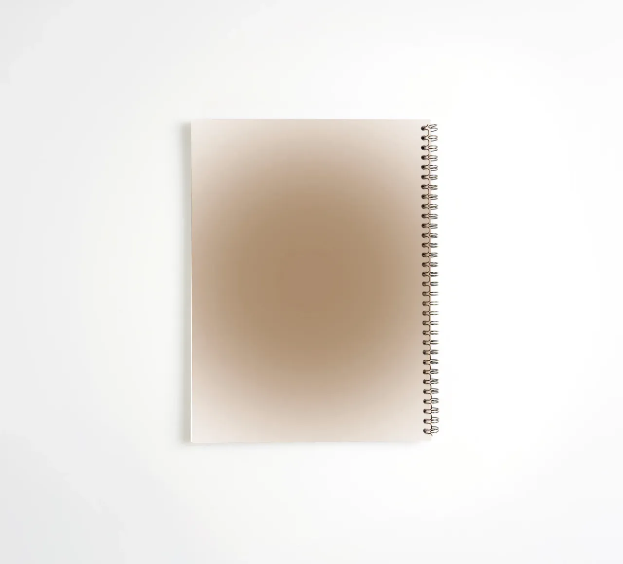 Earthy Tone Gradient - Serene Minimalist Abstract Print spiral notebook by NorwesClub