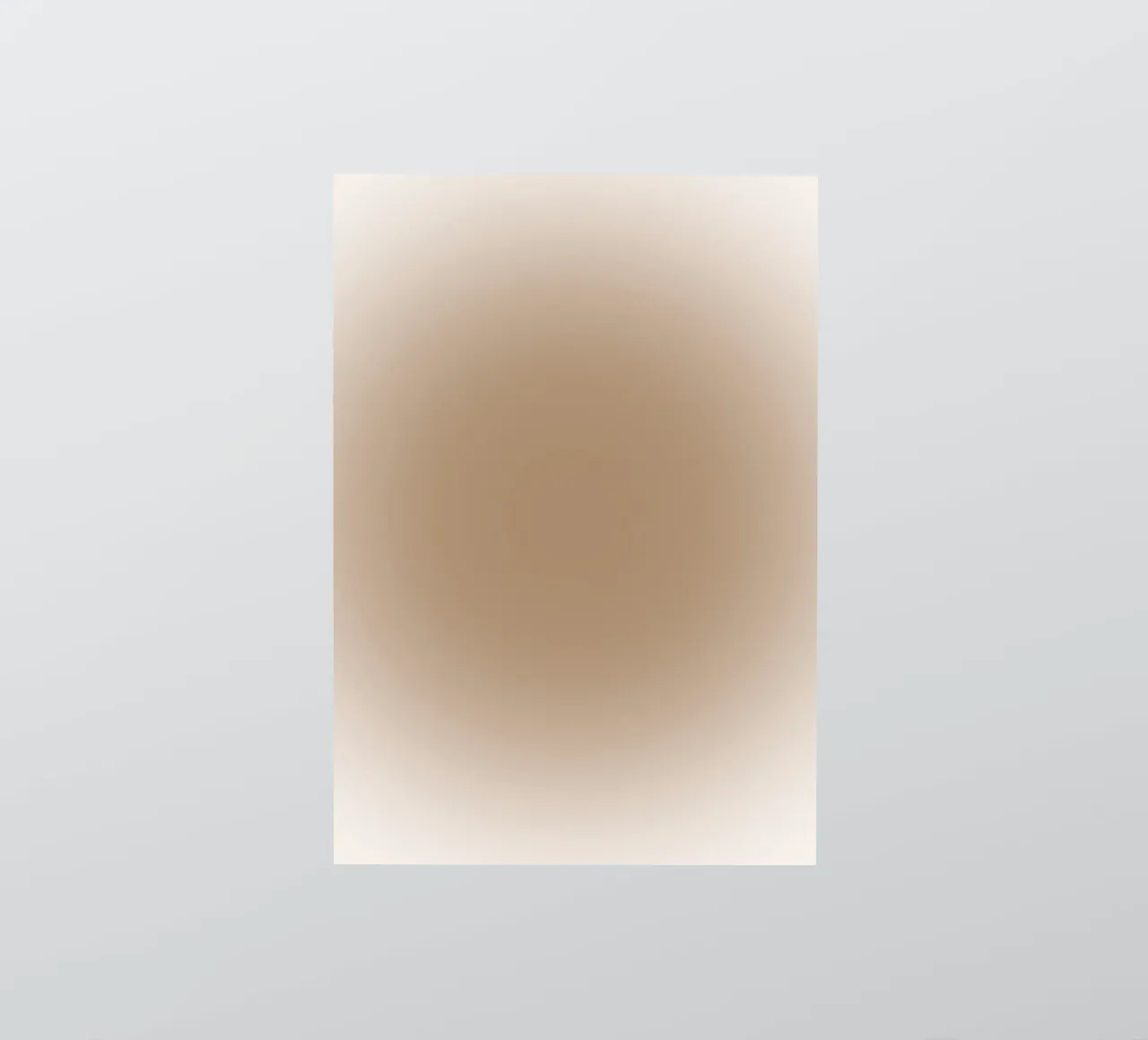 Aardetinten met kleurverloop - Serene minimalistische abstracte print sticker van NorwesClub