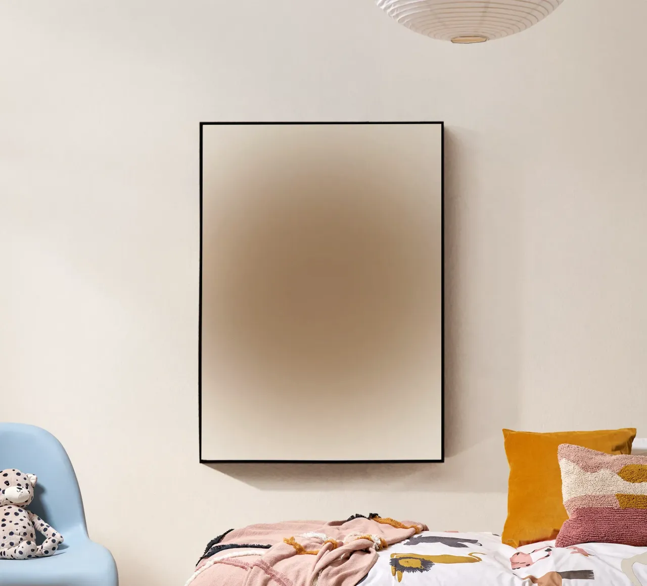 Aardetinten met kleurverloop - Serene minimalistische abstracte print acryl van NorwesClub