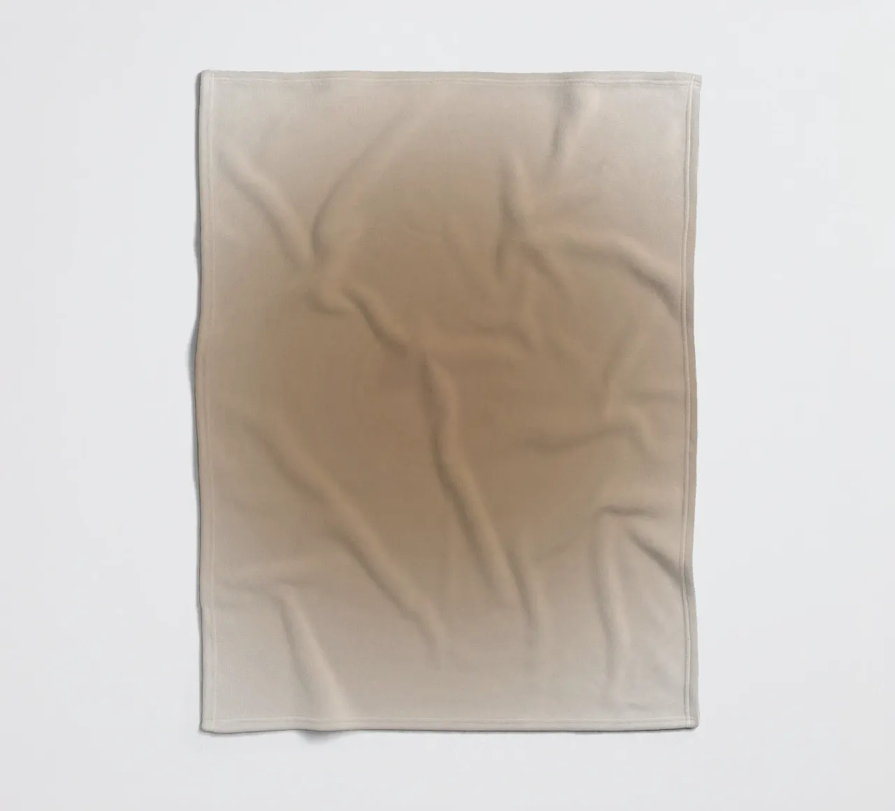 Aardetinten met kleurverloop - Serene minimalistische abstracte print fleecedeken van NorwesClub