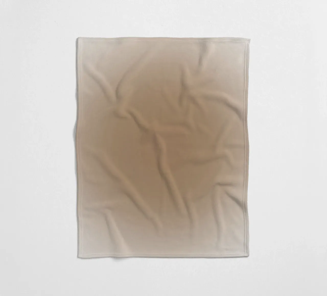 Aardetinten met kleurverloop - Serene minimalistische abstracte print fleecedeken van NorwesClub