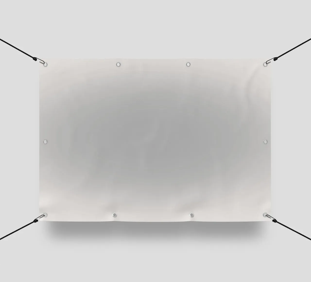 Zacht grijs verloop - Kalmerende minimalistische abstracte print pvc-zeil van NorwesClub