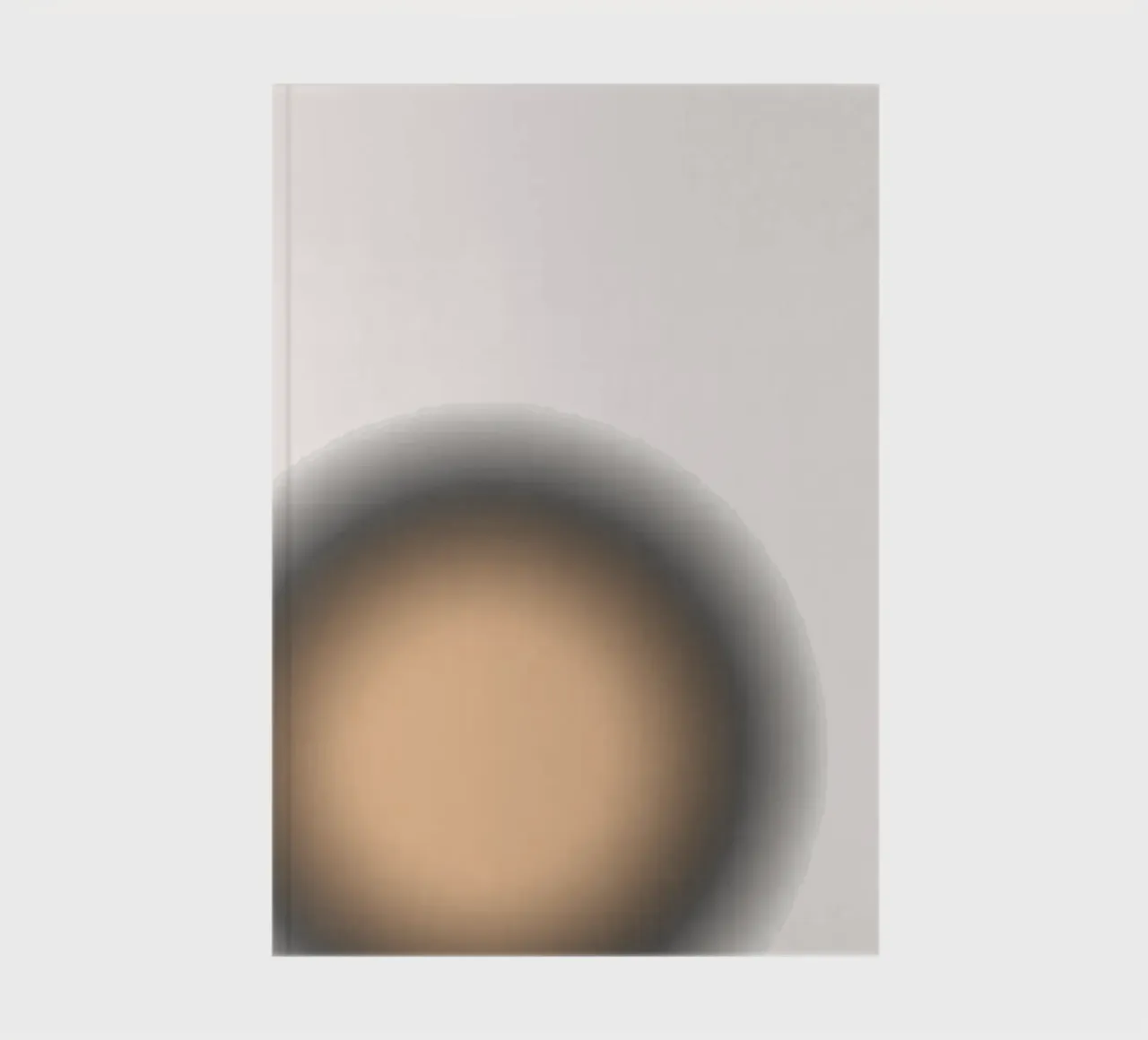 Warm Peach Orb - Abstract Minimalist Gradient Print notebook by NorwesClub