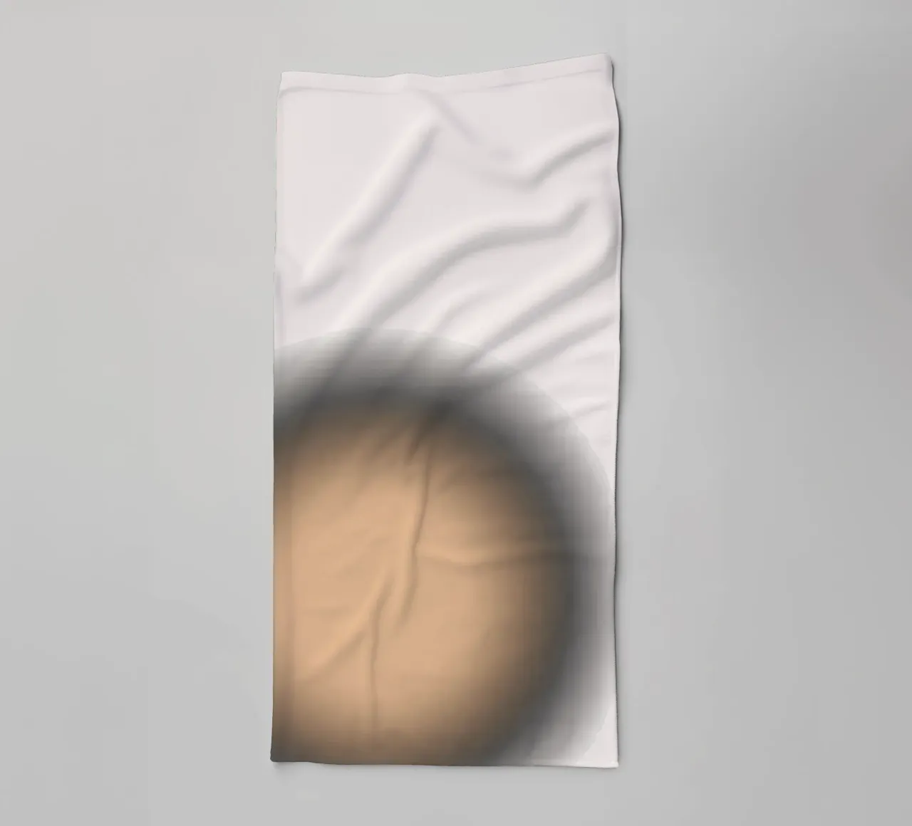 Warm Peach Orb - Abstract Minimalist Gradient Print towel by NorwesClub