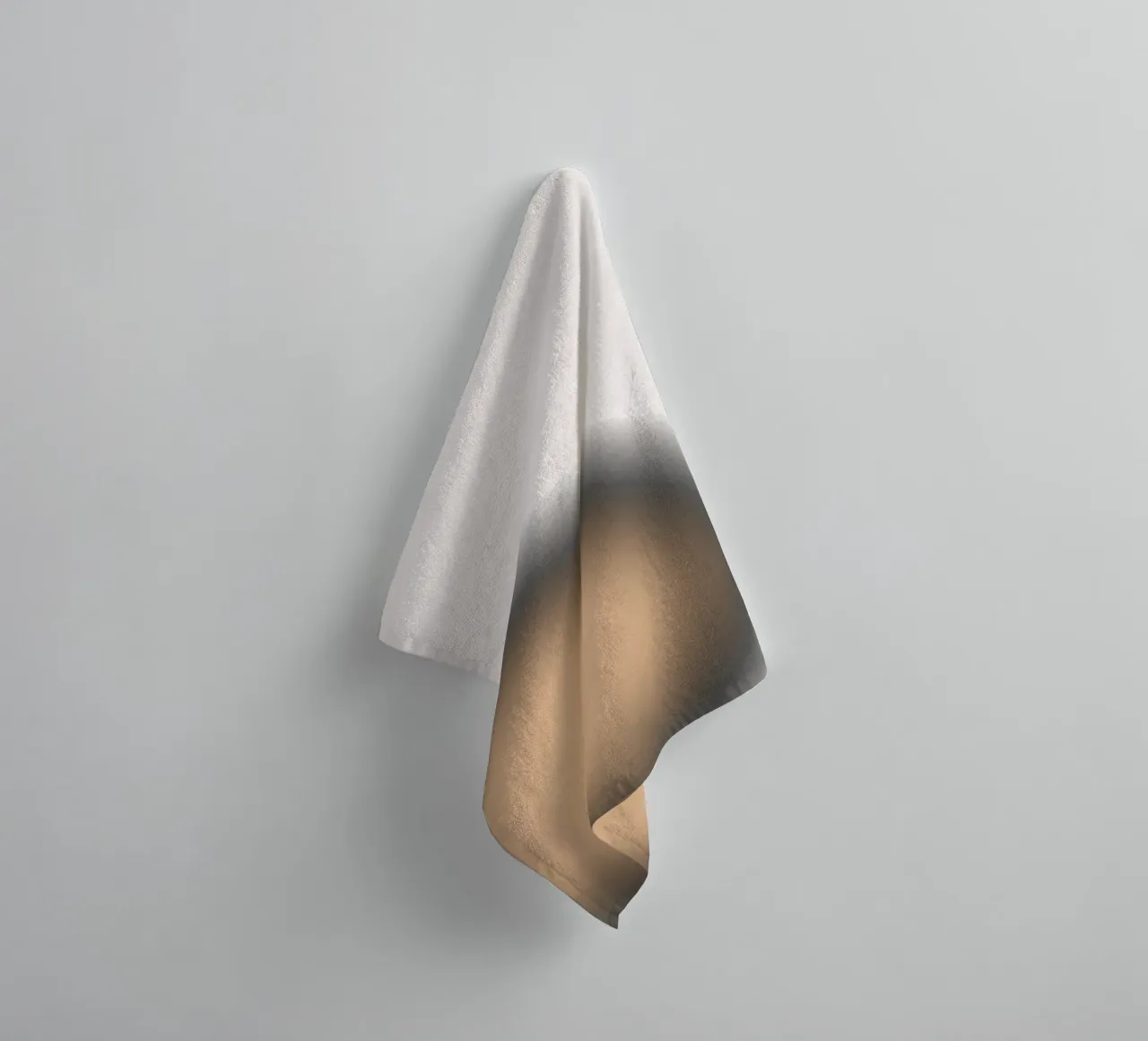 Warm Peach Orb - Abstract Minimalist Gradient Print towel by NorwesClub