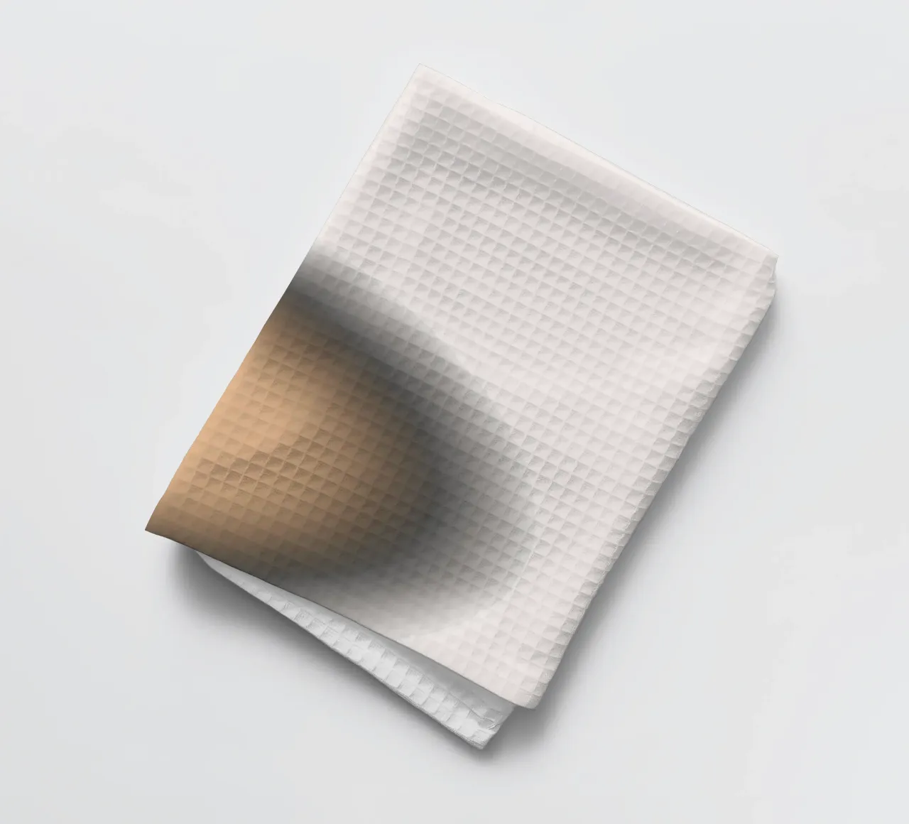 Warm Peach Orb - Abstract Minimalist Gradient Print (en anglais) torchon de NorwesClub