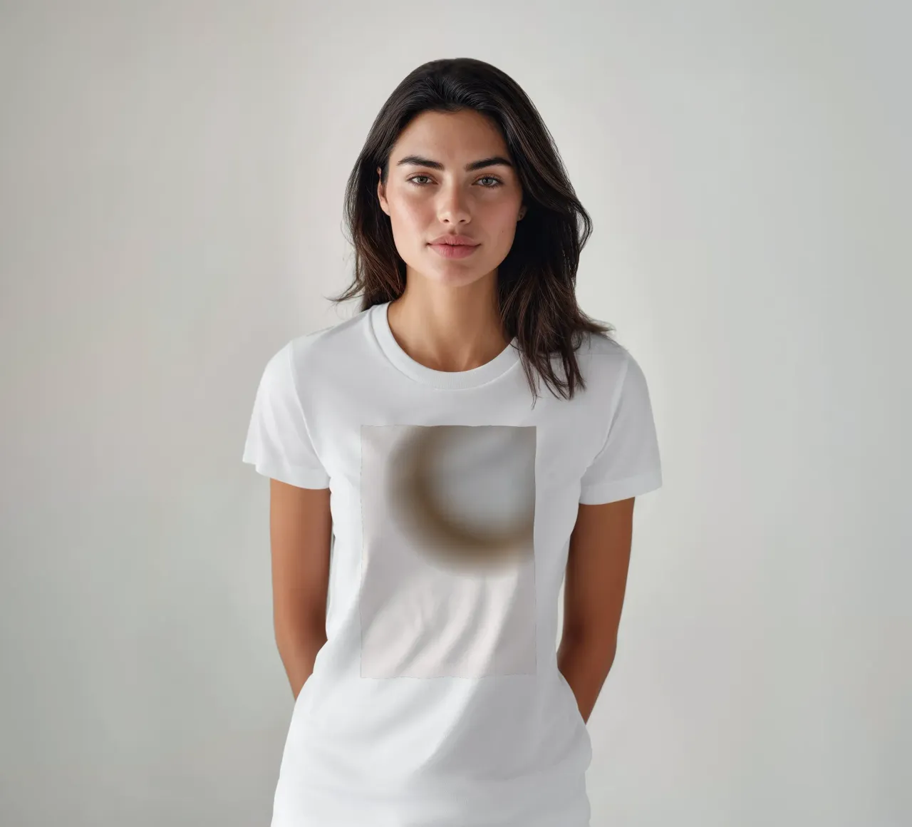 Orbita grigia muta - Stampa astratta minimalista a gradiente t-shirt da NorwesClub