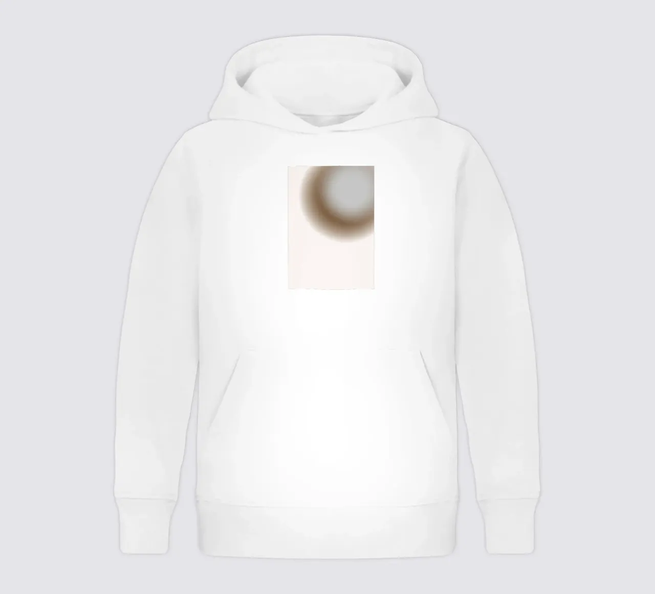 Orbita grigia muta - Stampa astratta minimalista a gradiente felpa bambino con cappuccio da NorwesClub