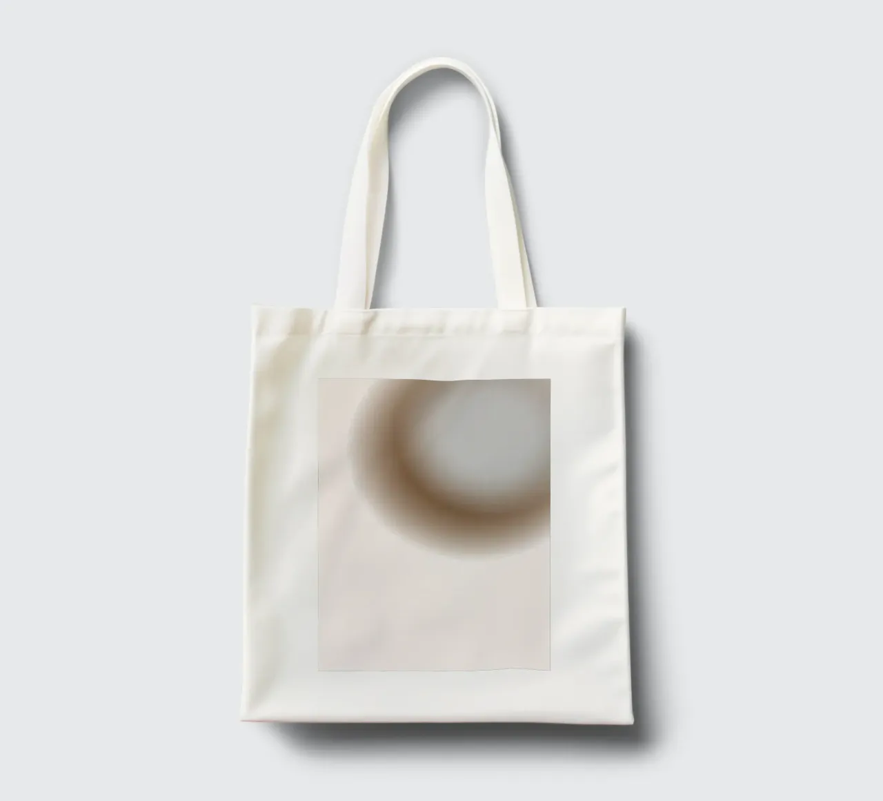 Muted Grey Orb - Abstract Minimalist Gradient Print tote bag by NorwesClub
