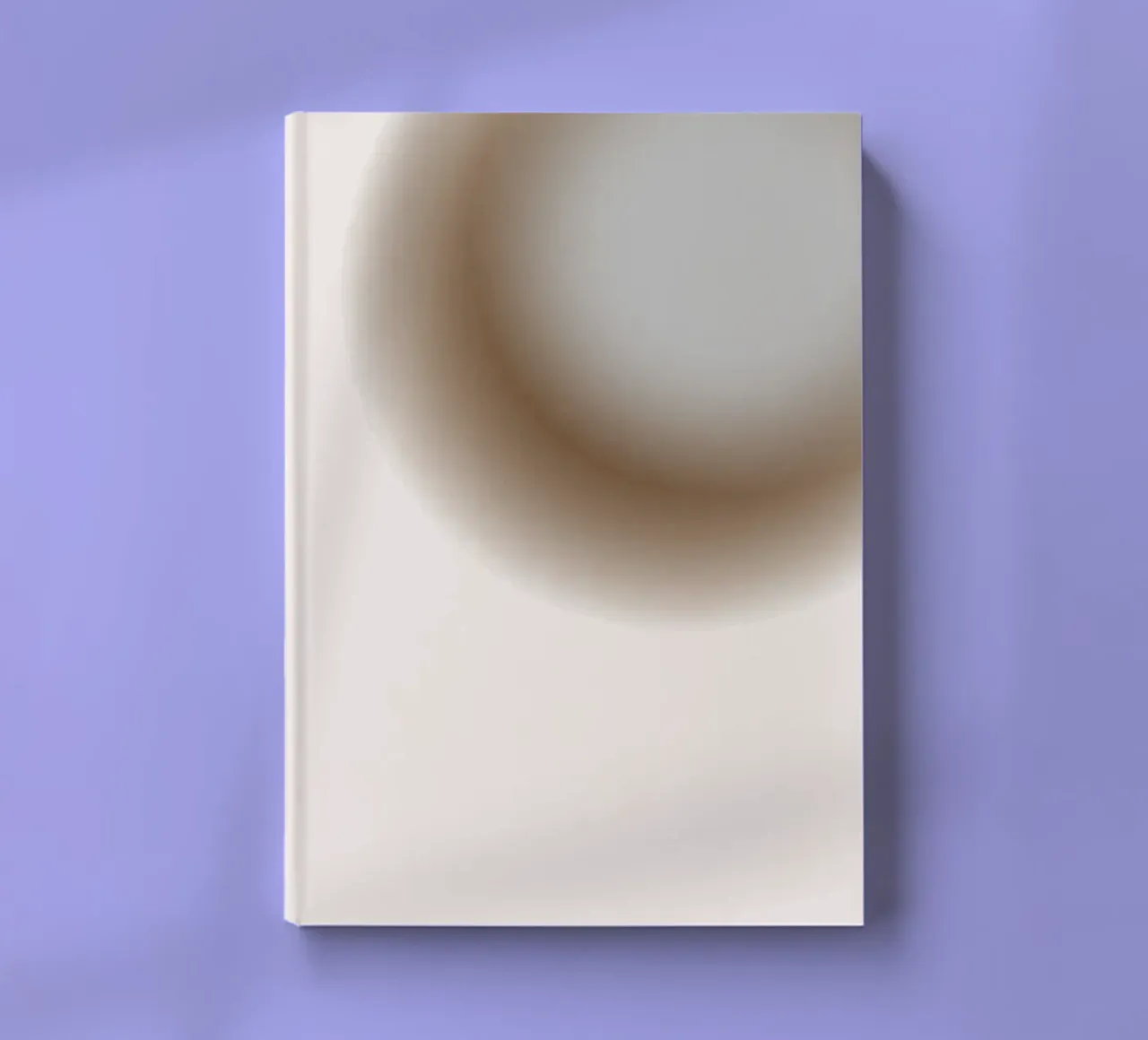 Muted Grey Orb - Abstract Minimalist Gradient Print notebook by NorwesClub