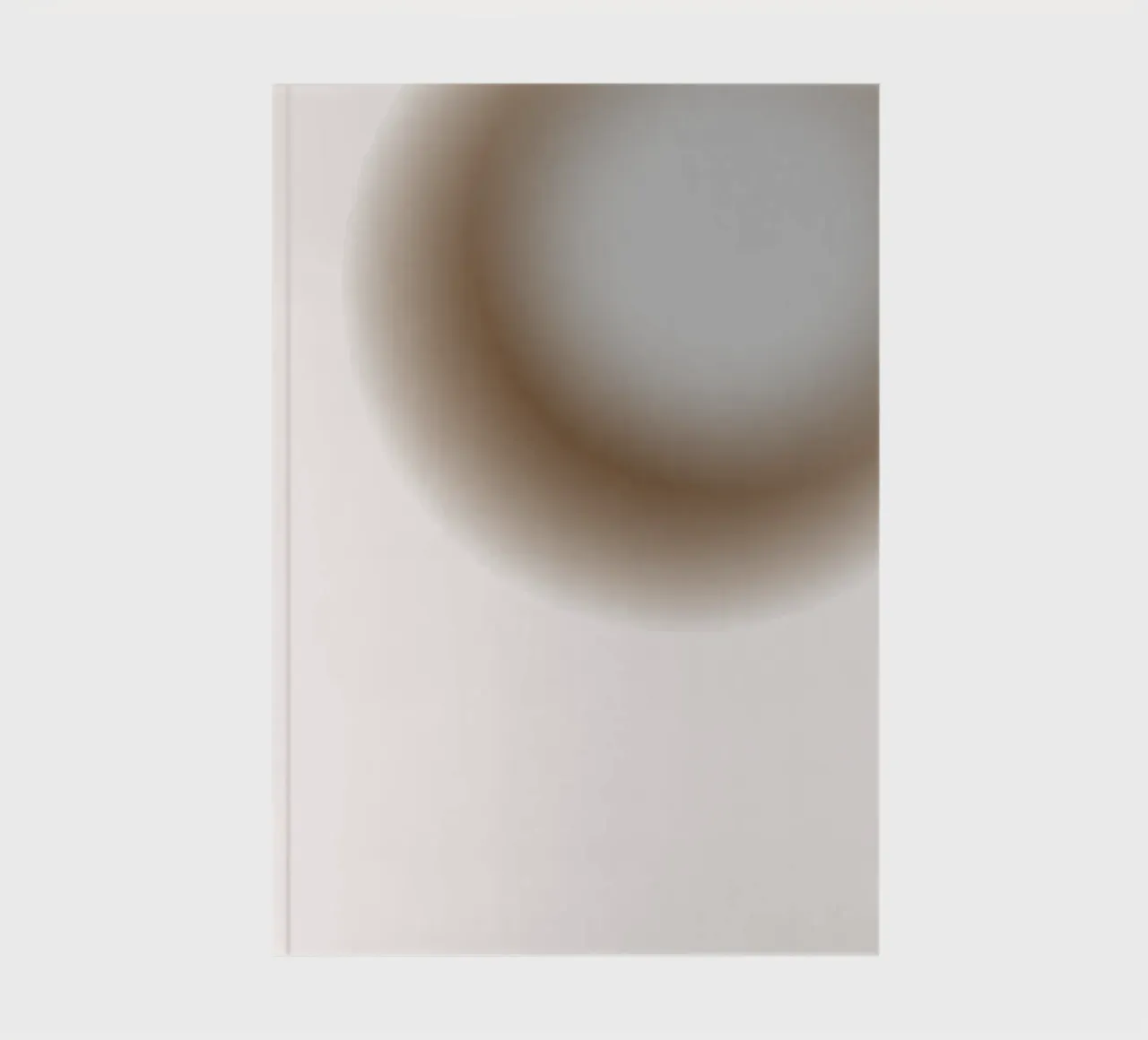 Muted Grey Orb - Abstract Minimalist Gradient Print notebook by NorwesClub