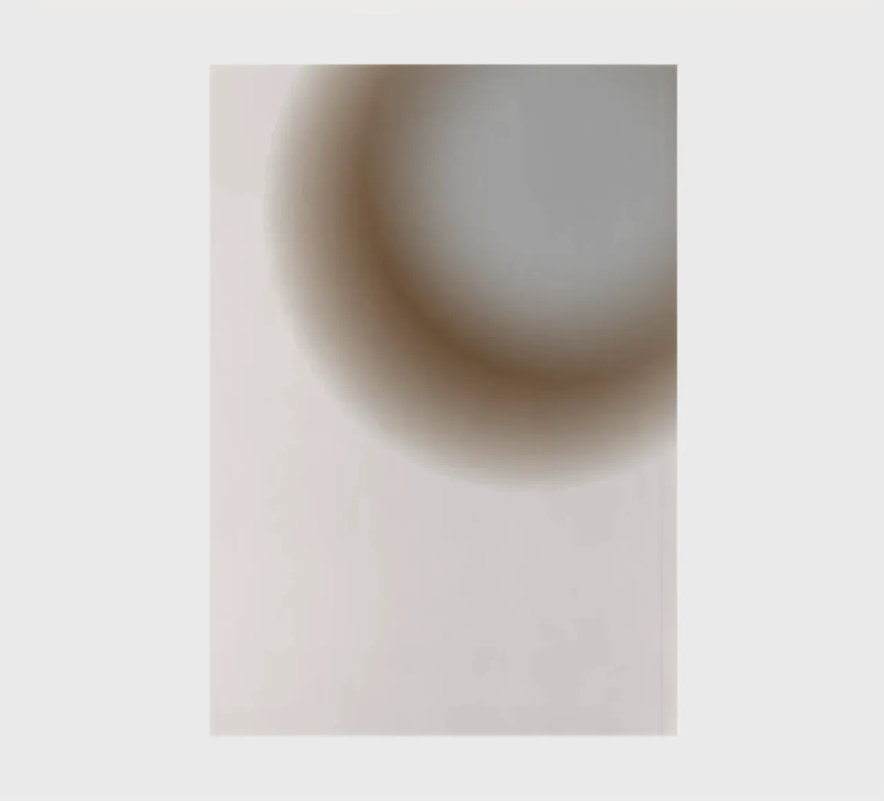 Muted Grey Orb - Abstract Minimalist Gradient Print notebook by NorwesClub