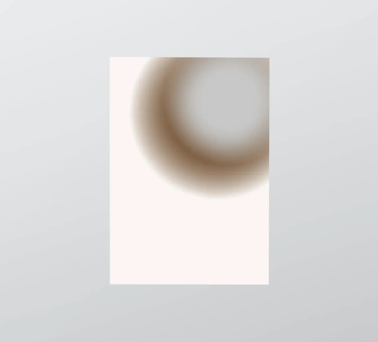 Muted Grey Orb - Abstract Minimalist Gradient Print sticker by NorwesClub