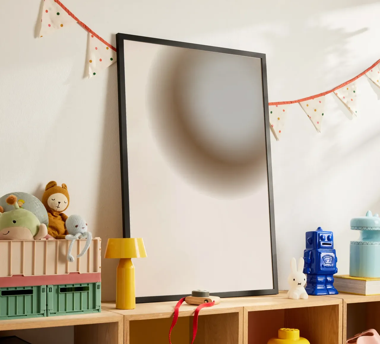 Muted Grey Orb - Abstract Minimalist Gradient Print hahnemühle by NorwesClub