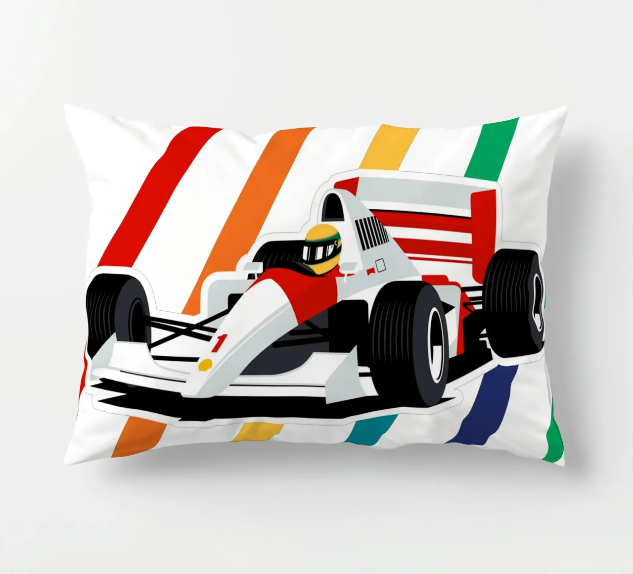 Auto da corsa Monaco 1992 cuscino da Mariel Toigo
