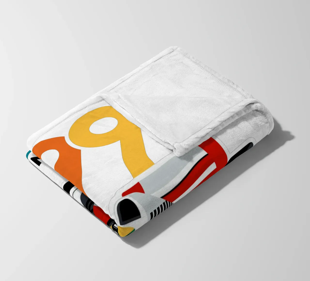 Auto da corsa Monaco 1992 coperta in pile da Mariel Toigo