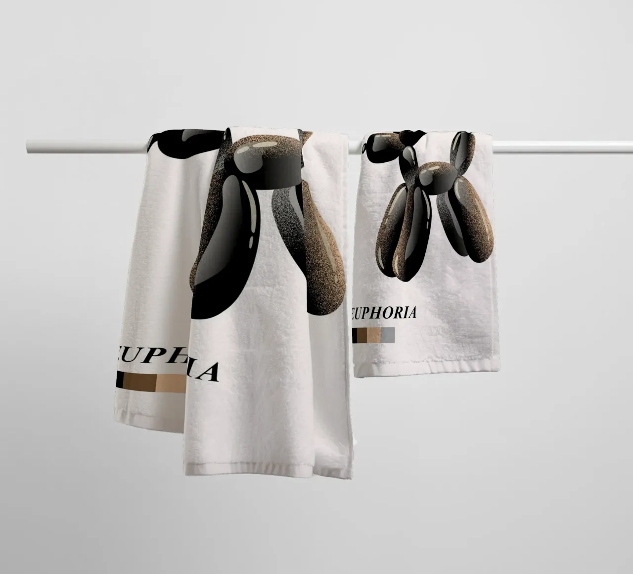 Cane con palloncino "Euphoria" - Stampa pop art moderna asciugamano da bagno da NorwesClub