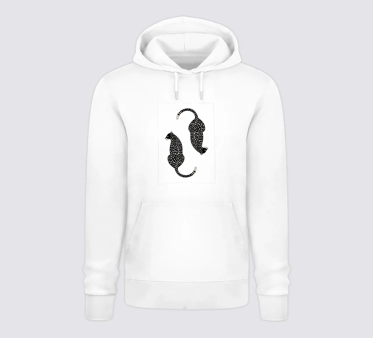 Leopardi maculati astratti - Stampa animale boho minimalista felpa con cappuccio da NorwesClub