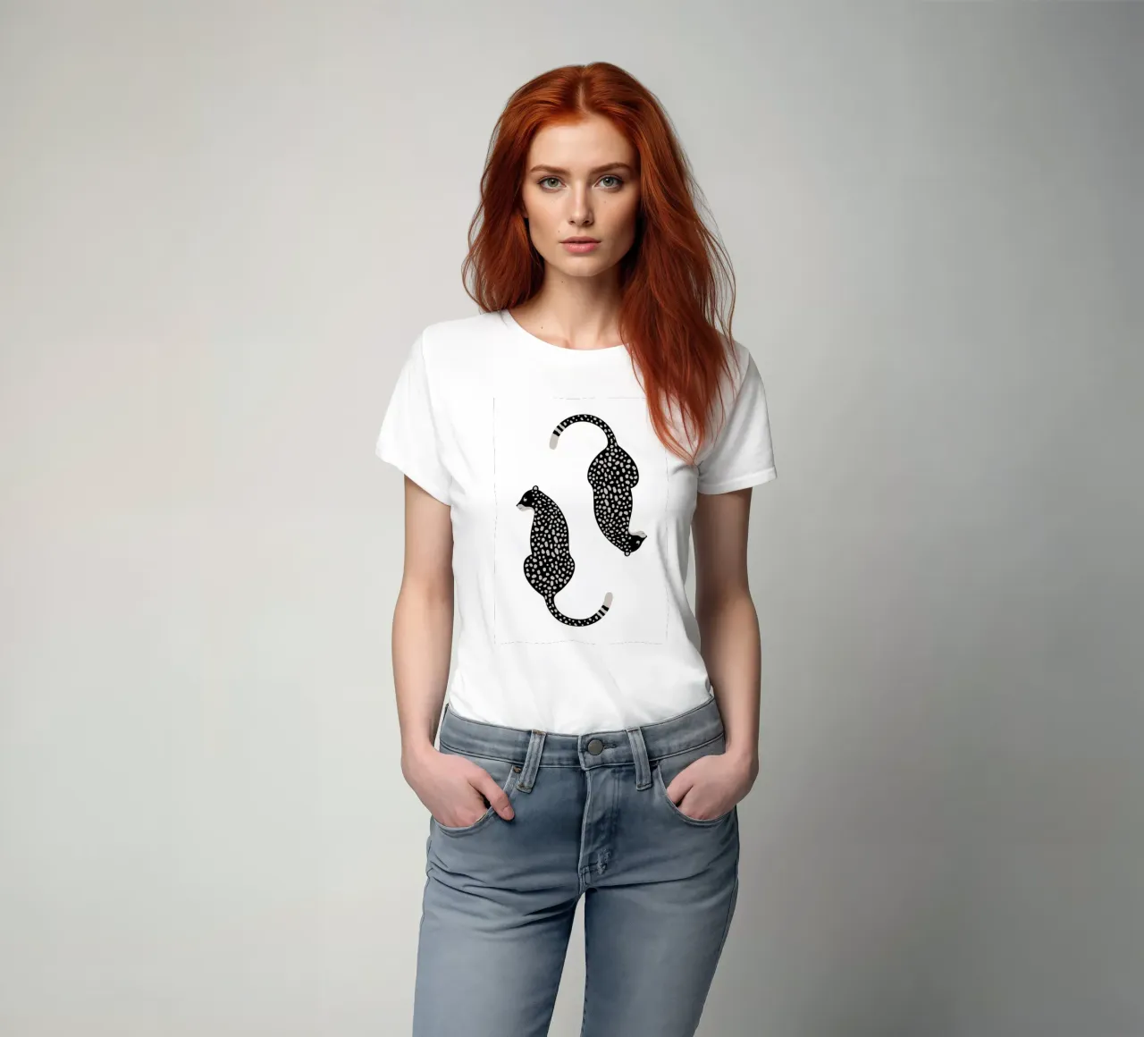 Leopardi maculati astratti - Stampa animale boho minimalista t-shirt da NorwesClub