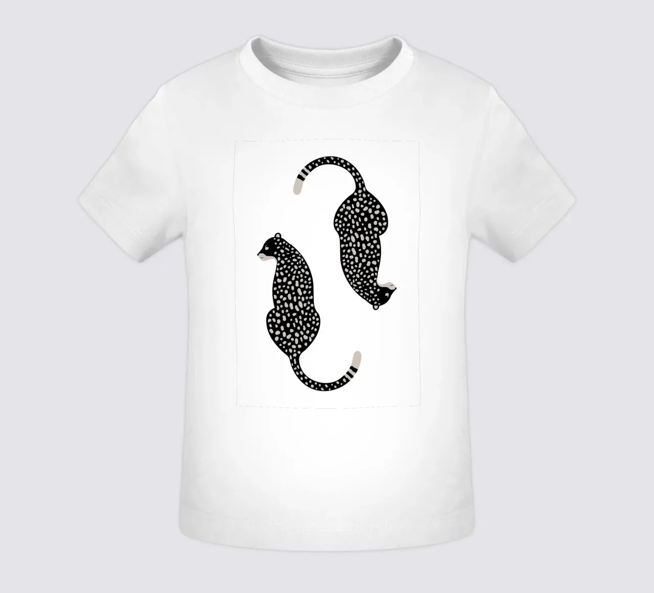 Leopardi maculati astratti - Stampa animale boho minimalista maglietta neonato da NorwesClub