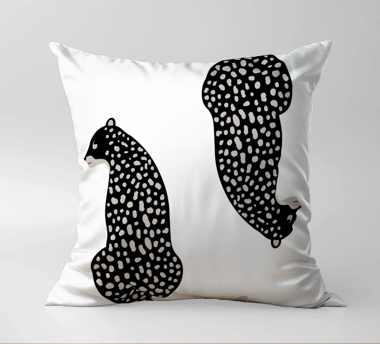 Leopardi maculati astratti - Stampa animale boho minimalista cuscino da NorwesClub
