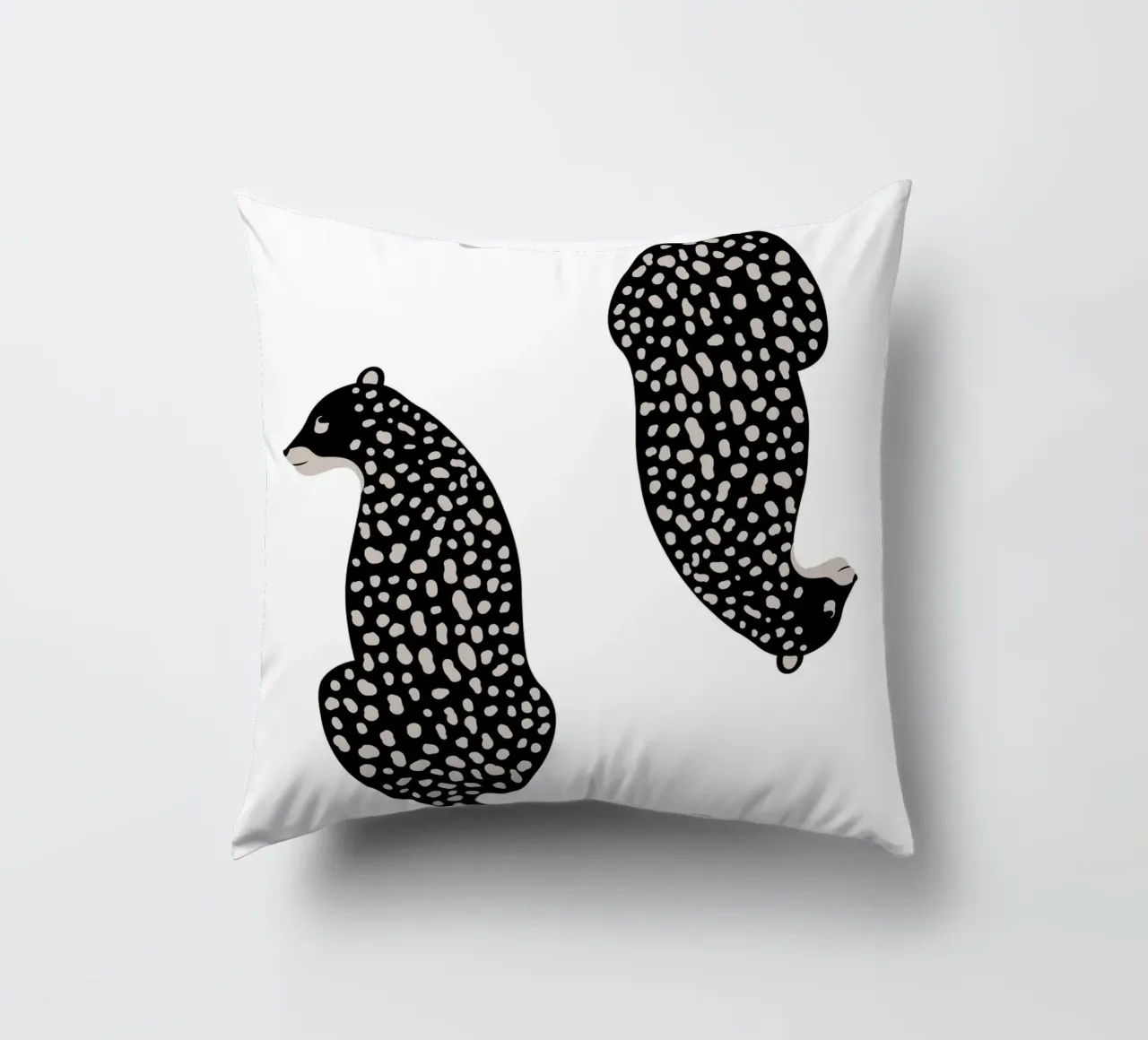 Leopardi maculati astratti - Stampa animale boho minimalista cuscino da NorwesClub