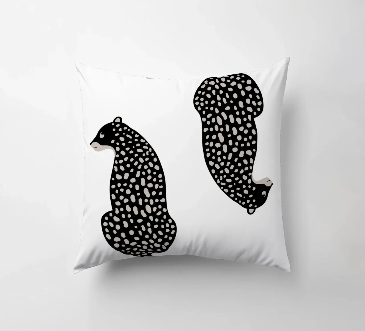 Leopardi maculati astratti - Stampa animale boho minimalista cuscino da NorwesClub