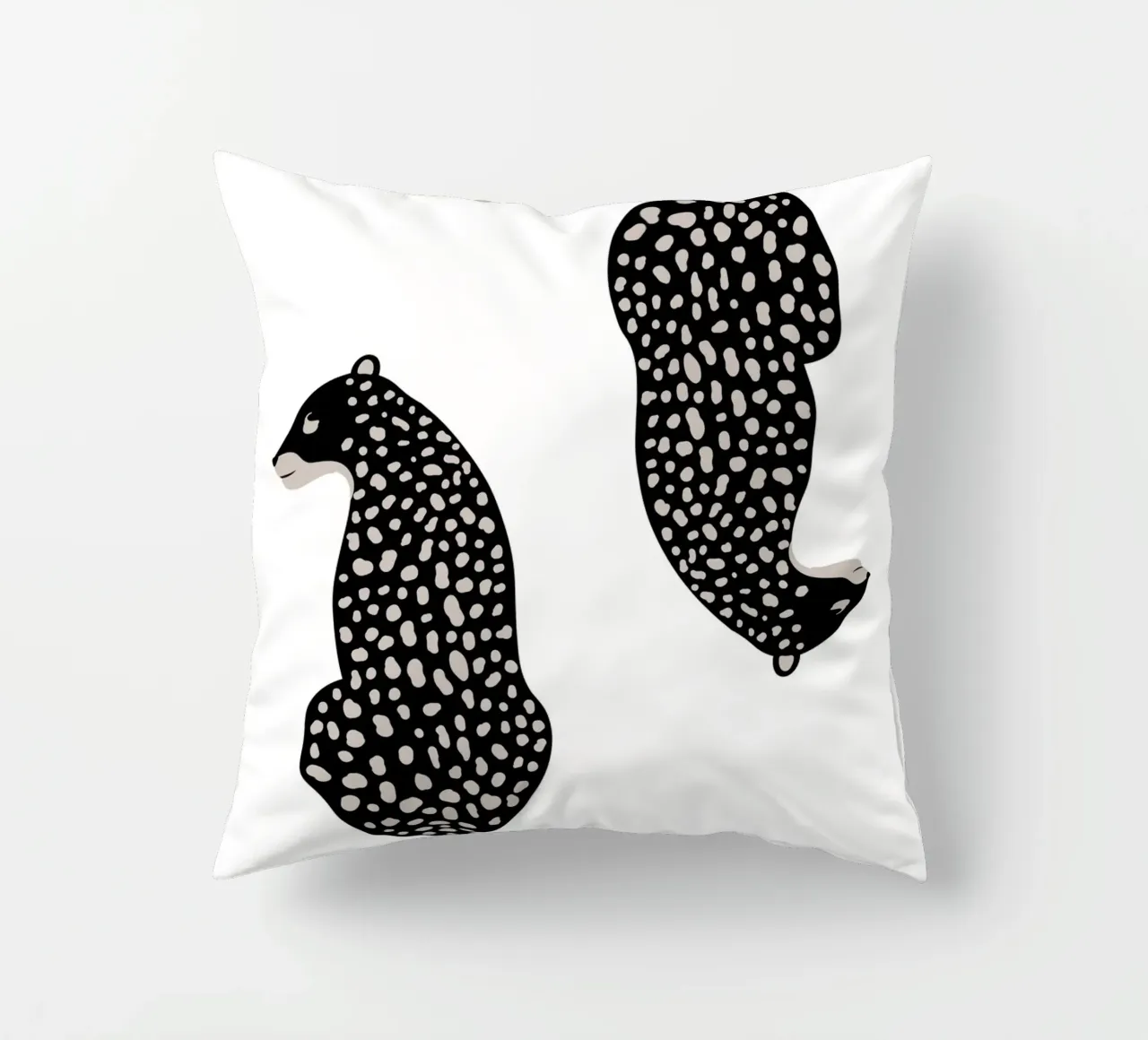 Leopardi maculati astratti - Stampa animale boho minimalista cuscino da NorwesClub